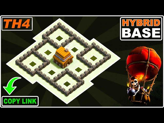 BEST! Town Hall 4 (TH4) Base 2023 with "COPY LINK" - Clash of Clans