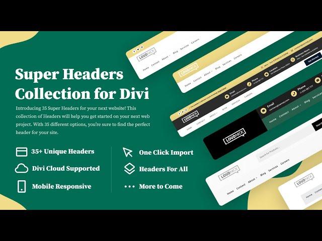 Introducing Super Headers Collection for Divi | Stunning Headers for your Divi Website!