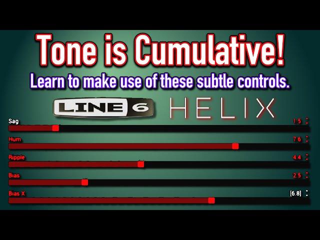 Applying the Sag, Hum, Ripple, and Bias controls - Line 6 Helix Tips