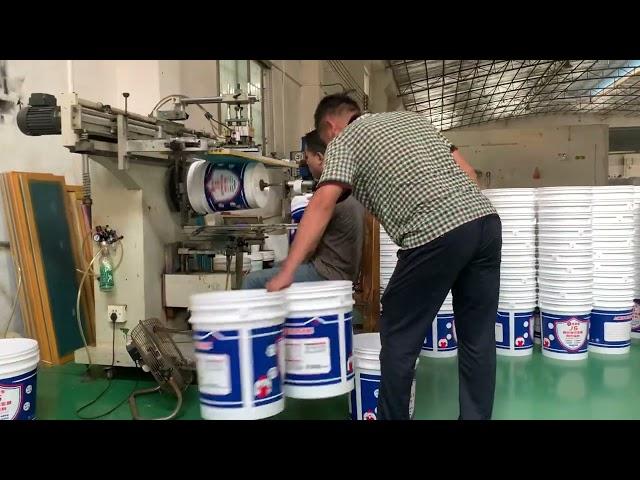 5 Gallon Plastic Paint Bucket Manufacturer to Produce Screen Printing Containers Process