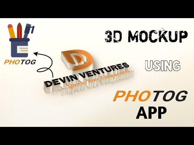 How to Create 3D Logo Mockup using PhotoG