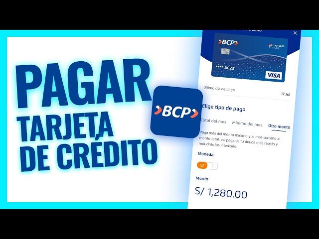 Como pagar mi tarjeta de crédito BCP | Desde la app BCP y otros bancos