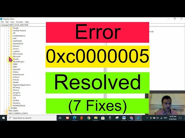 How to Fix Error 0xc0000005 in Windows | The Application was unable to start correctly (0xc0000005)