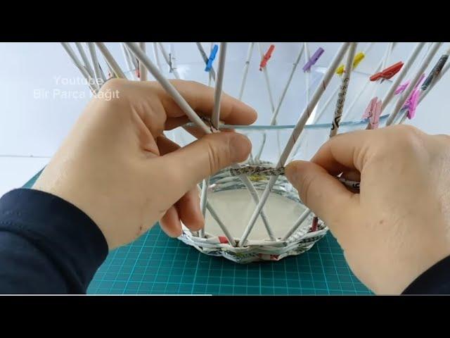 Make Your Own Paper Bowl - How to make a Newspaper Bowl - DIY Paper Bowl
