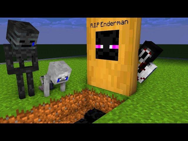 Monster School : RIP ENDERMAN + SLENDRINA THE CELLAR - Mincraft Animation