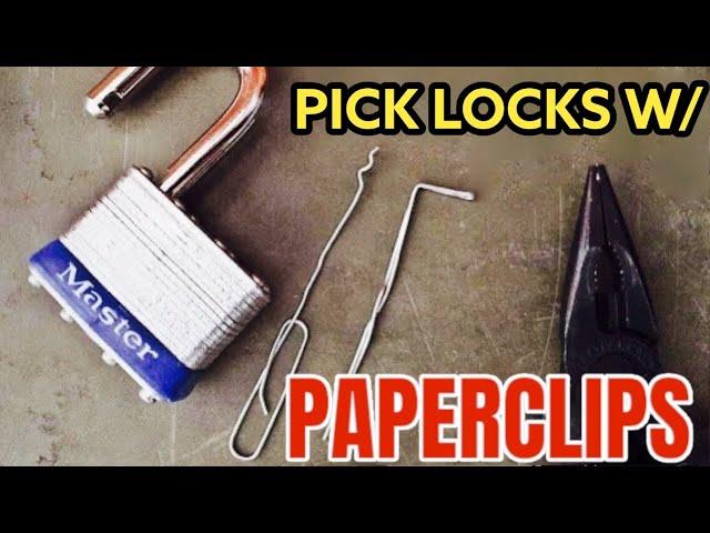 BLACK SCOUT SURVIVAL Pick Locks with Paperclips-