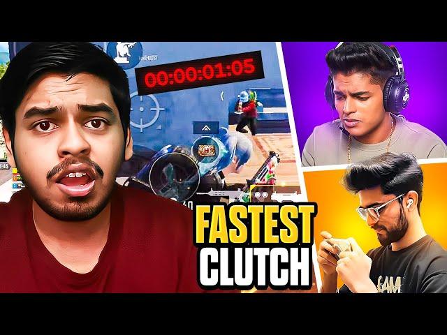 FASTEST LOOT Clutch in 1 Second Lucky SQUAD WIPE Ft. Jonathan Gaming BEST Moments in PUBG Mobile