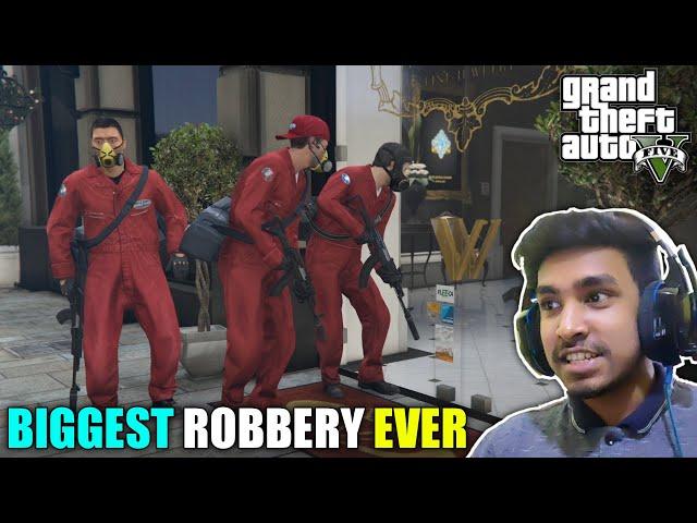 ROBBERY IN CITY'S BIGGEST JEWELLERY SHOP | GTA V GAMEPLAY #7