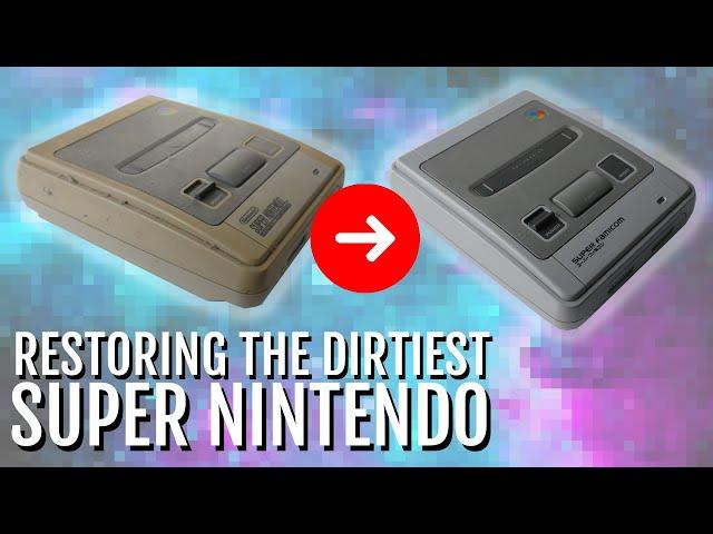 The Dirtiest Super Nintendo! And i refurbish and Customize it! | Fistbumpbros