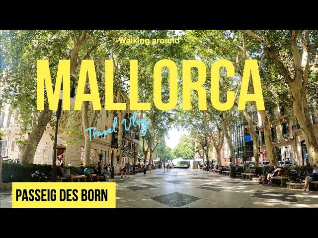 Passeig des Born - Palma Cathedral - Walking Tour 2023 - Mallorca Island - Spain 4K Walk