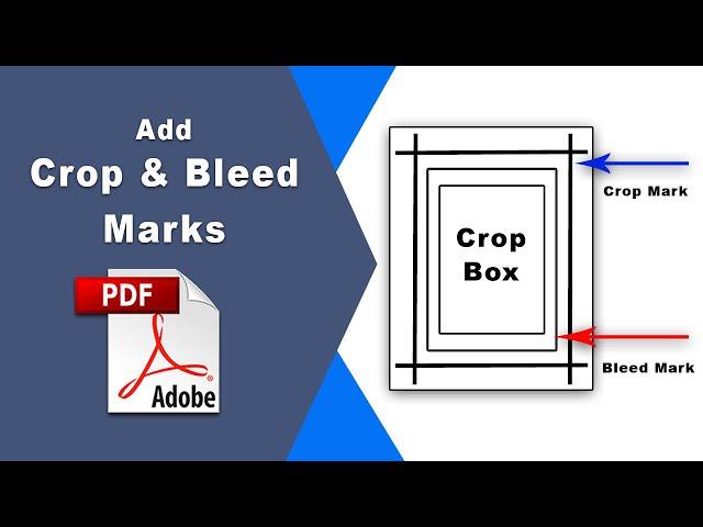 How to add crop and bleed marks in pdf using Adobe Acrobat Pro DC