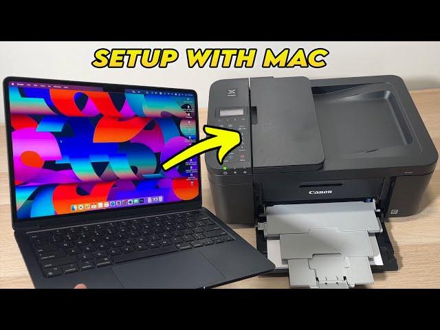 How to Setup Canon PIXMA TR4720 Printer With Mac Computer to Print & Scan over Wi-Fi