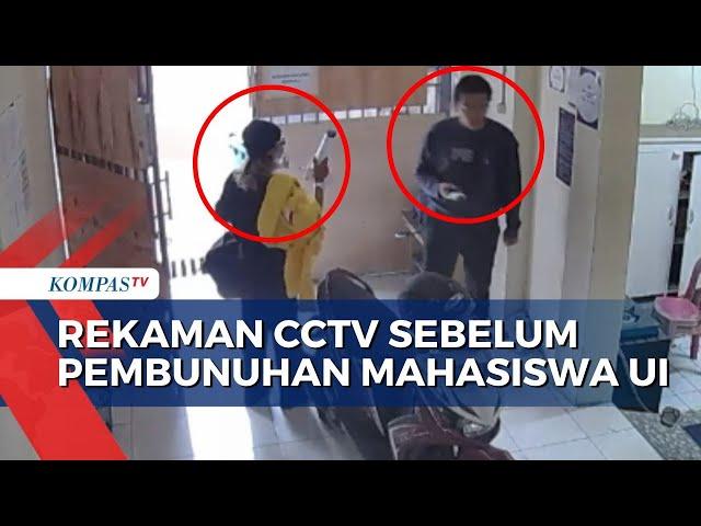 Terungkap! Rekaman CCTV Detik-Detik Sebelum Pembunuhan Mahasiswa UI oleh Seniornya