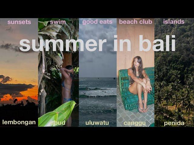 island hopping in bali | sunsets, eating well & beach days