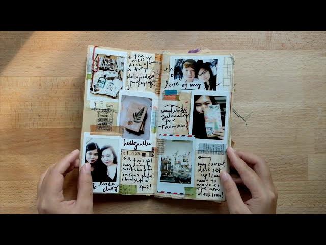 Quiet Craft Junk Journal Flip-Through | Traveler's Notebook (No Talking)