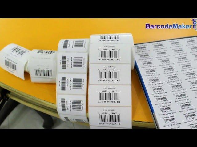 How printer works with DRPU Barcode Maker Software for printing barcode labels