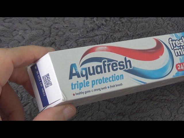 Aquafresh Triple Protection Fresh & Minty 125 ml Toothpaste Unboxing and Test