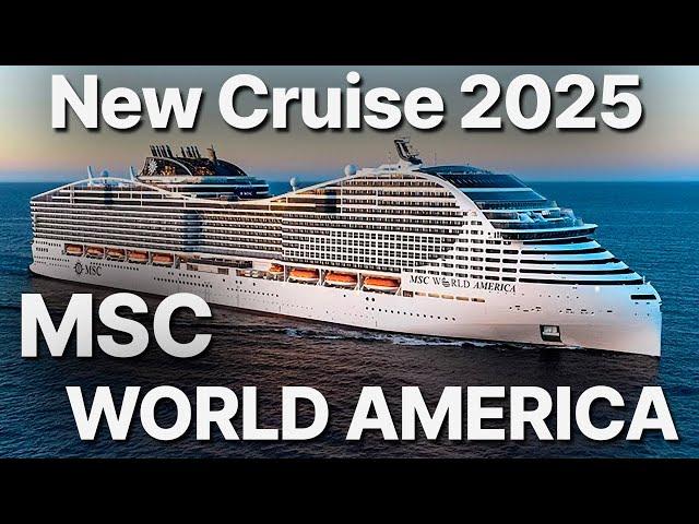 MSC WORLD AMERICA- New Cruise Ship Coming in 2025 - (Multilingual subtitles)