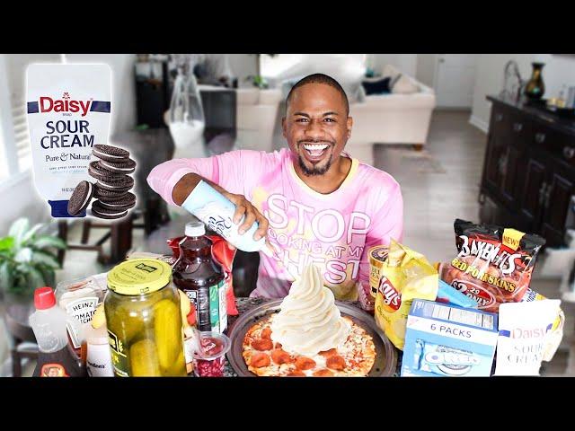 Trying YOUR Weird Food Combos | TRY Not To Gag | Alonzo Lerone