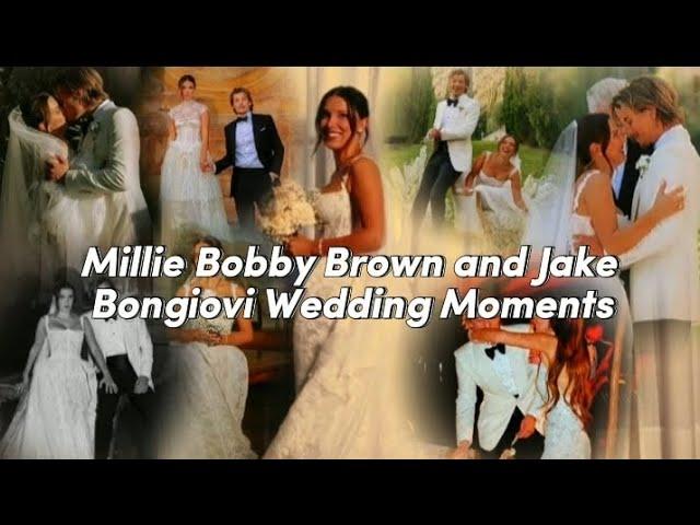 MILLIE BOBBY BROWN AND JAKE BONGIOVI WEDDING (Moments) - Die with a smile