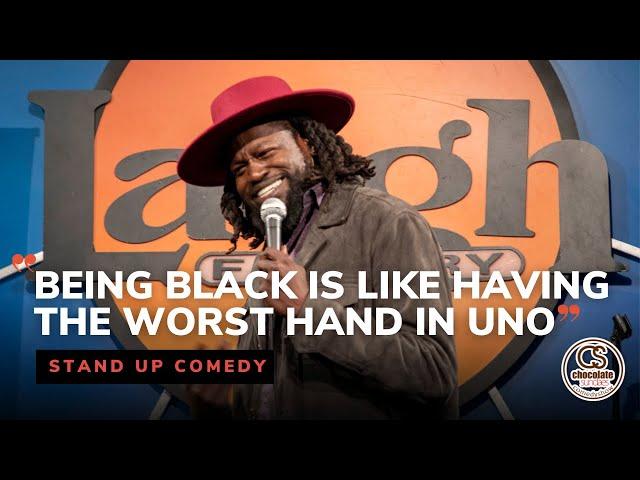 Being Black is Like Having the Worst Hand in Uno - Comedian Blaq Ron - Chocolate Sundaes Standup