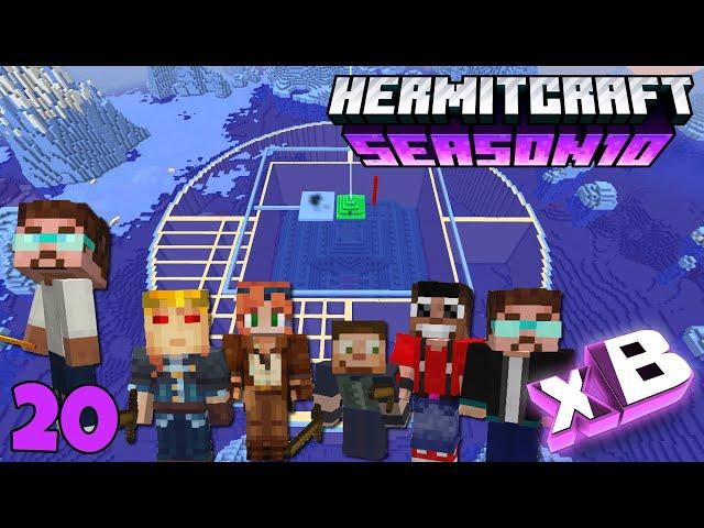 HermitCraft 10 | 020 | BEACH BRAWLS & MAIN BASE!