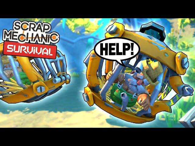 Survival Expedition Leads to Caged Farmers! - Scrap Mechanic Survival Mode [SMS 3]