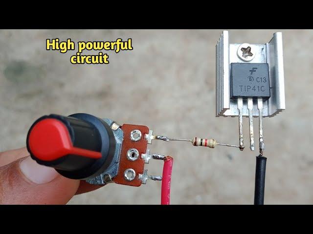 Very useful circuit using  tip41 transistor#electronic#technology