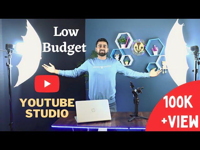 Professional YouTube Studio Setup Under ₹5000| Low Budget YouTube Background |