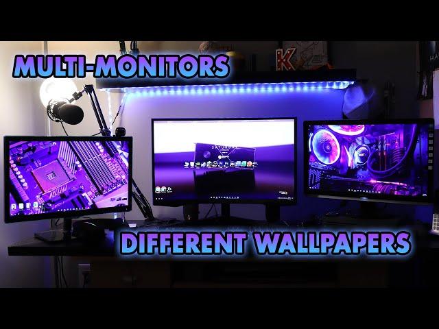 How to Set Different Wallpapers for Multiple Monitors in Windows 10/11