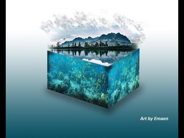 Photoshop Tutorial - Create 3D island Cube