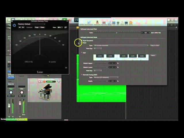 Logic Pro X Tuning Instruments to 432 Hz