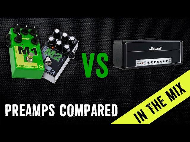 MARSHALL AFD100 Vs AMT M1 & M2 - PREAMPS COMPARED (Into Torpedo CAB M)