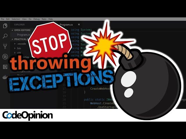 STOP throwing Exceptions! Start being Explicit