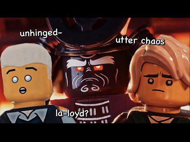 the lego ninjago movie being peak comedy for almost 5 minutes