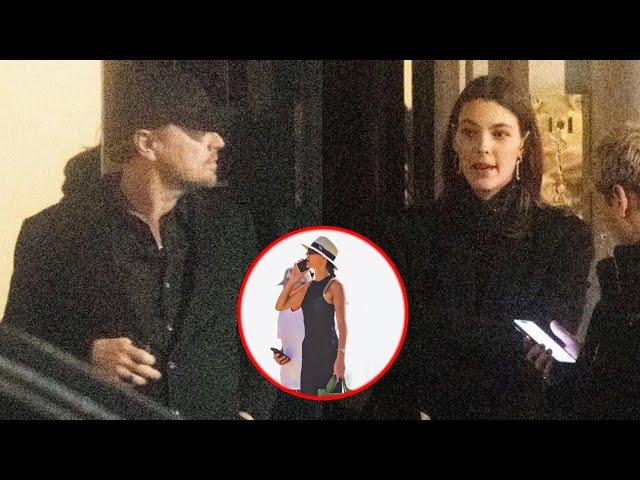 Leonardo DiCaprio enjoys dinner date with girlfriend Vittoria Ceretti as she shares bikini snaps