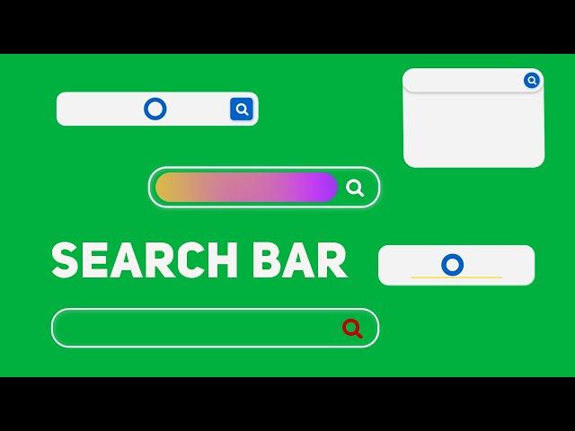 7 Search Bar Green Screen | Graphics & Animation