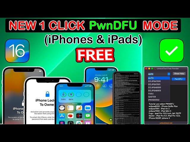 Enter PwnDfu Mode on iOS 16/15  on iPhone/iPad iPwnDfu On MacOS/Windows Checkra1n Checkm8 BootRom