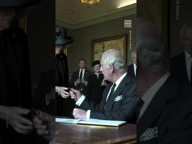 King Charles III's Pen Frustrations Caught on Camera