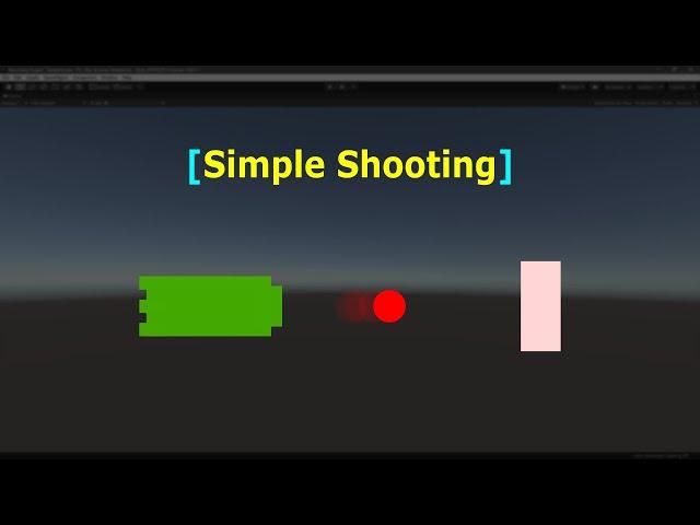 Simple Shooting | 2D | Bullets | Unity Game Engine