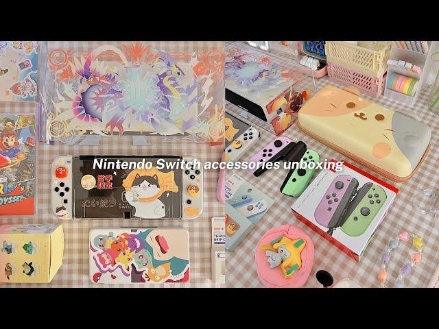 Cute Nintendo Switch Accessories Haul & Unboxing: Pastel Joy-Con, Geekshare carrying case & more 