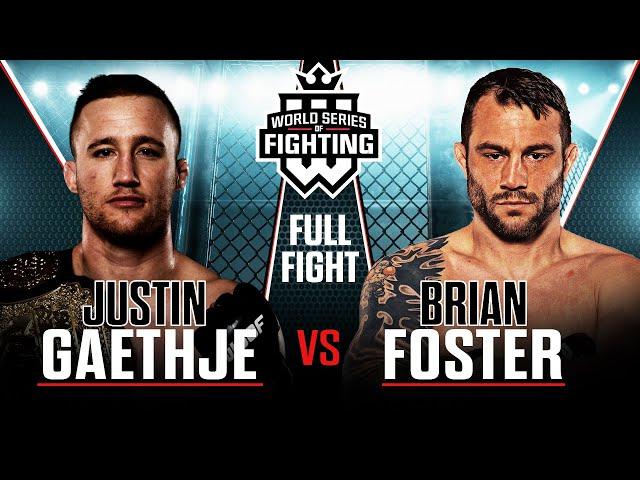 Full Fight | Justin Gaethje vs Brian Foster (Lightweight Title Bout) | WSOF 29, 2016