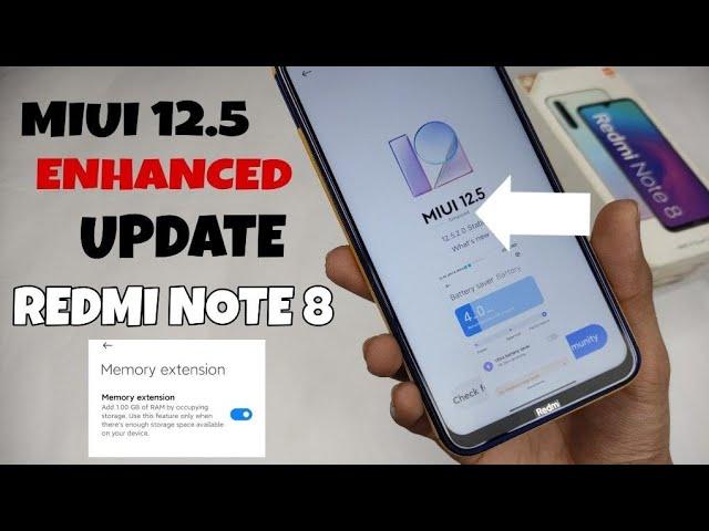  Redmi Note 8 Miui 12.5 Enhanced Update RollOut - Voice Changer? More Features