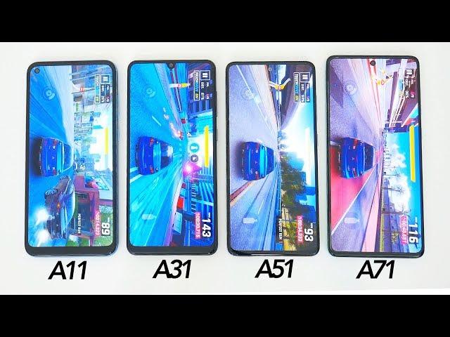 Speed Test: Samsung Galaxy A11 vs A31 vs A51 vs A71! (Boot Up, Gaming & Performance)