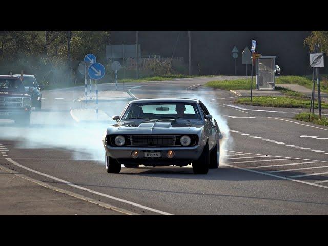 Best Muscle Car Sounds and Burnouts 2024!