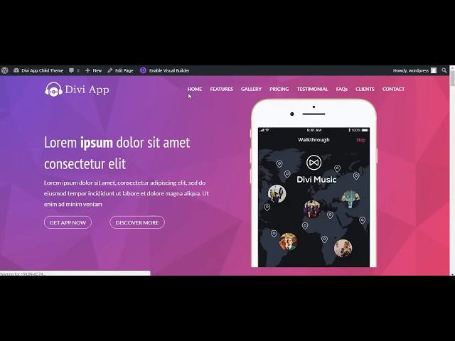 How to Import Divi App Child Theme by Divi Extended