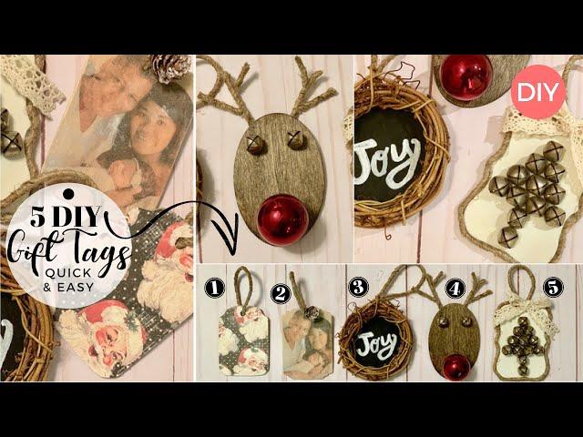 5 Easy DIY Gift Tags That Will Make Your Gifts Stand OUT   | Wooden Gift Tags | Ashleigh Lauren