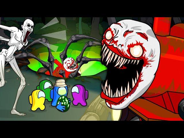 AMONG US vs CHOO CHOO CHARLES & SCP 096 | Toonz animation