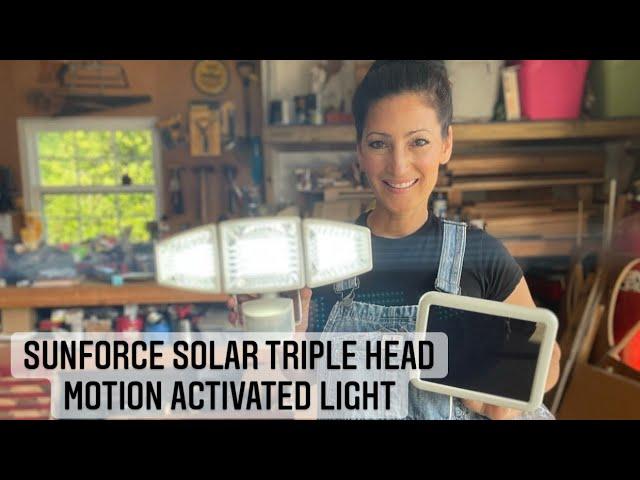 Sunforce Solar Triple Head Motion Activated Light Overview | Miss DeWalt