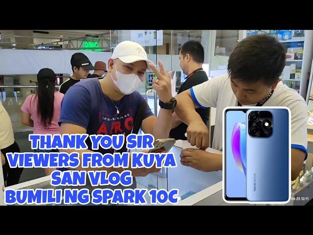 KUYA SAN VLOG VIEWERS NAPABILI NG TECNO SPARK 10C 16GBRAM/128GB STORAGE!